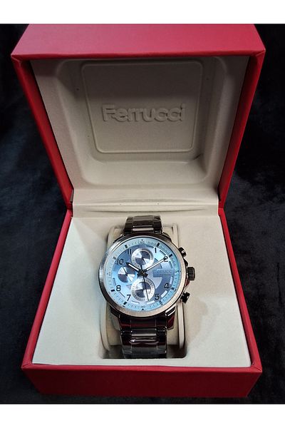 Ferrucci Ferrucci̇ Function Active Function Blue Dial Steel Men's Wristwatch