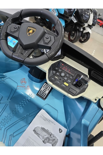 Fable Lisanslı Lamborghini Sian! 24 Volt, Drift Modu, Tabletli, Ebeveyn Koltuklu, Çift Kişilik, Kumandalı