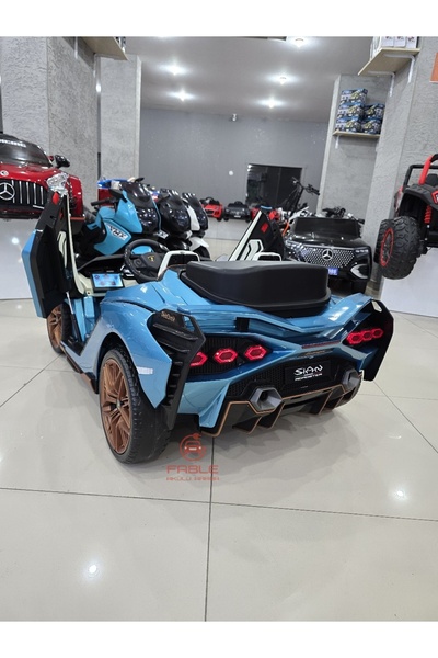 Fable Lisanslı Lamborghini Sian! 24 Volt, Drift Modu, Tabletli, Ebeveyn Koltuklu, Çift Kişilik, Kumandalı