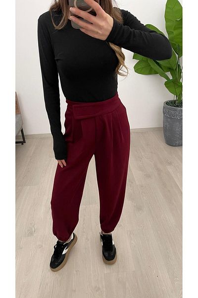 Nazline Women's Jager Leg Elastic Pants with Velcro Detail