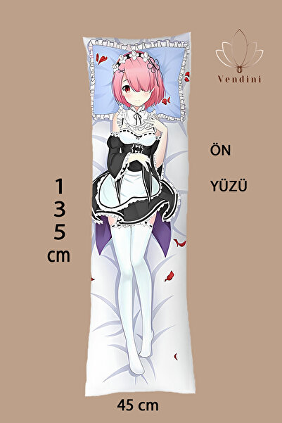 Vendini Dvostrano štampana anime REM jastučnica za grljenje