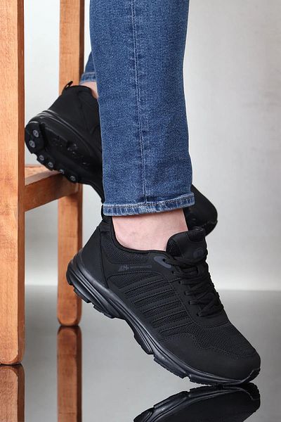 M.P. Men's Casual Sneakers - M.P 251-6803, Black