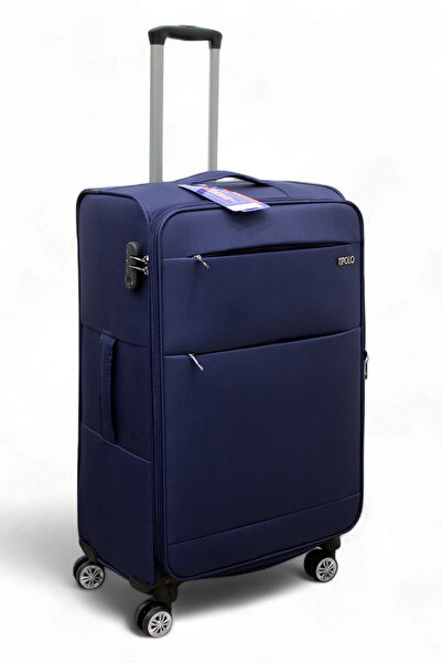 ES POLO TRIP Lacivert Kabin (KÜÇÜK) Orta Ve Büyük Boy 3'lü Carry-on Lüks Kumaş Valiz Seti