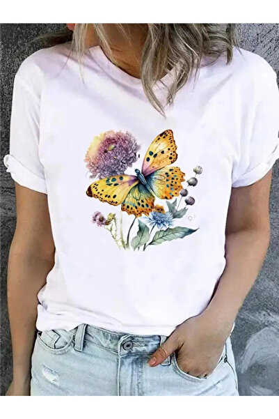 Wish BF تي شيرت لطيف على شكل زهرة حلوة في التسعينيات