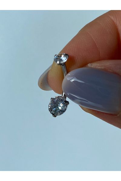 kurukafagift Navel Piercing Steel Zircon Stone