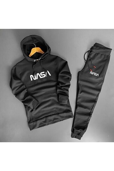 YOHO SPORT Set de trening pentru femei negru cu glugă