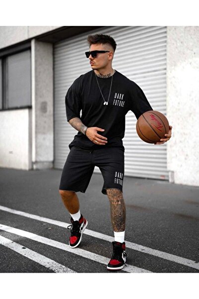 YOHO SPORT unisex set majica i šortsa DARK FUTURE Štampano