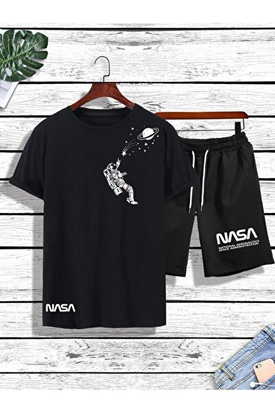 YOHO SPORT унісекс NASA чоловічий принт футболка шорти комплект