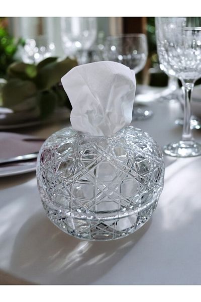 AYZ HOME Crystal Glass Handmade Design Napkin Holder / Invitation -Organization - Wedding - Engagement Napkin Holder
