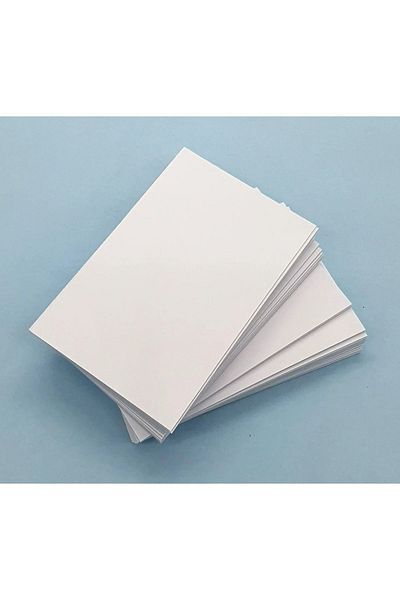 EtiketGelsin White 210 Gr Thick Business Card 5X8 cm (200 Pieces)