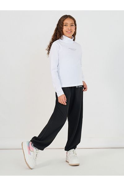 Styli Embroidered Slogan Turtle Neck T-Shirt