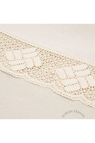 TUNCAY TEKSTİL Cotton Natural Natural Raw Linen Bedspread Single