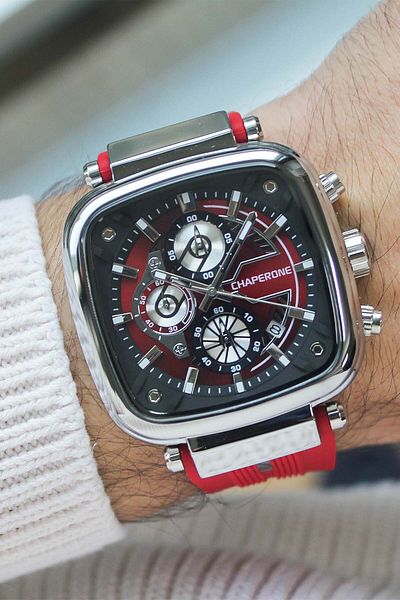 Chaperone Ch 001444   Men's Watch with Silicone Band