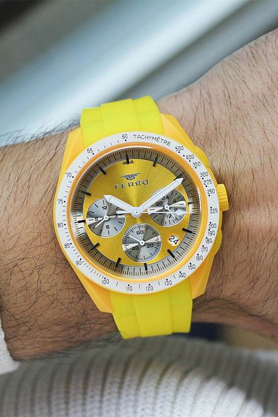 FERRO Fm11401Zs Unisex Wrist Watch with Silicone Band