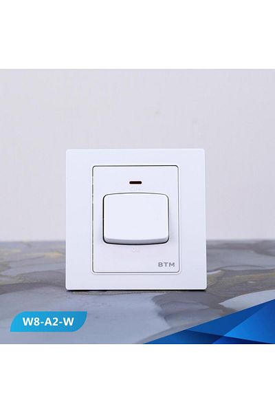 Btm Air conditioner switch, 7×7, 45 amp, white color- 2 pieces