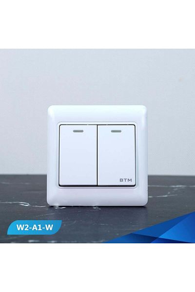 Btm Marwa switch, white, twisted- 10 pieces