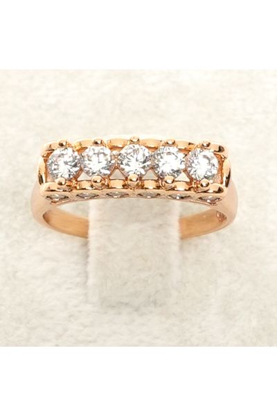 XUPING JEWELRY Xuping Jewelery Stainless Steel 5 Stone Diamond Model Jeweler Model Ring-Engagement Ring