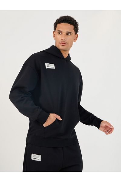 Styli Patch Detail Fleece Oversized Hoodie & Cuffed Joggers Co-Ords