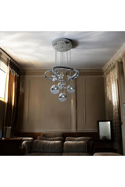 Avize Drone 4 Toplu Krom Led Avize