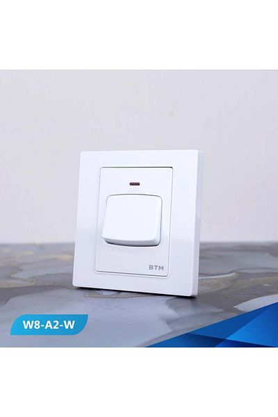 Btm Air conditioner switch, 7×7, 45 amp, white color- 2 pieces