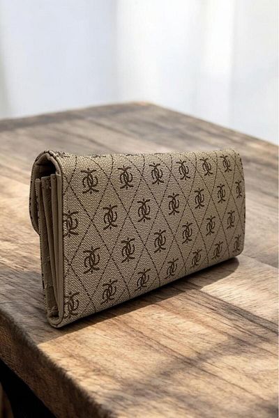 Labarna Women's Fabric Large Model Wallet