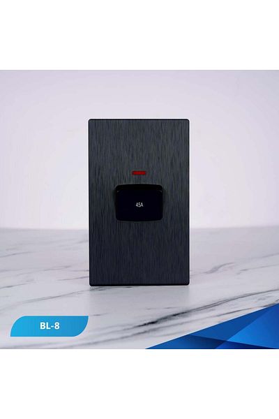 Btm مفتاح تكييف 7x14 بيانو خشبي أسود
