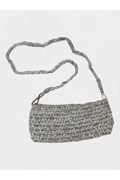 ŞengülKozmetik Women's Hand Knitted Sling Bag Strap Size 50 cm Valentine's Da...