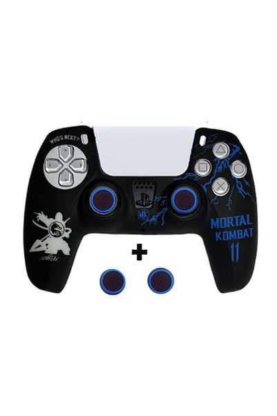 Dobe PS5 Dualsense Mortal Kombat  Koruyucu Silikon Kılıf + Analog silikon Kor...
