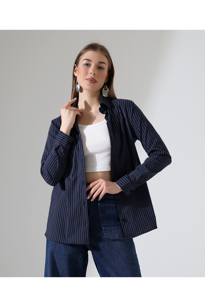 Moda Monisa قميص نسائي |   نسيج منسوج مرن |   قالب عادي |   الاستخدام اليومي