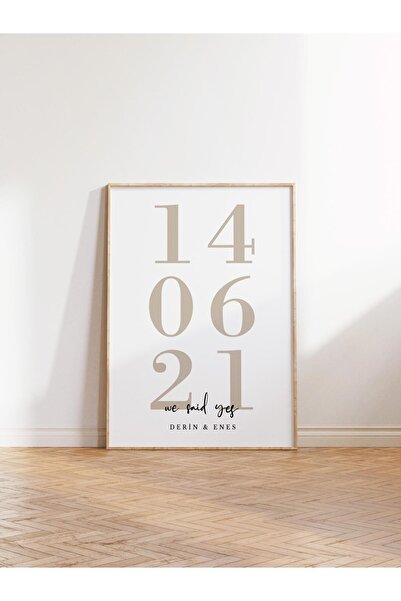 Postifull Kişiye Özel Ahşap Tablo, Sevgililer Günü Hediyesi, Sizin Yılınız - ...