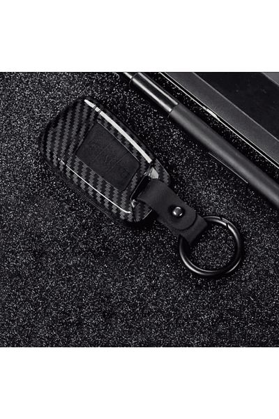 bigkey Black Carbon Key Case for Volkswagen Passat B8 / Superb / Kodiaq