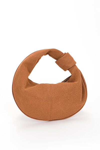 eranora Elva Capsule Süet Bag Kadın Baget Çanta