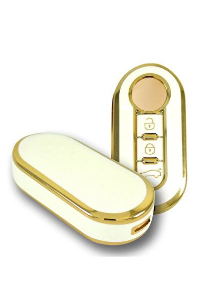 bigkey Husa cheii Fiat Doblo Nano Aur Alb