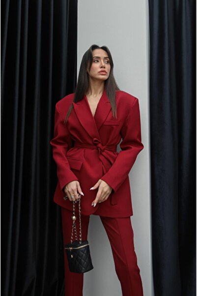 Havoş Claret Red Margo öltöny fűzővel