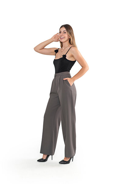 my dükkan Pileli Ayana Palazzo Pantolon