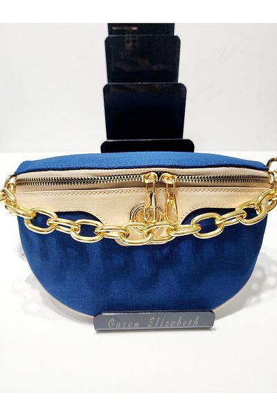 OUEEN ELİZABETH QUEEN ELIZABETH JEANS BLUE FREEBAG GEANT DE FEMEIE