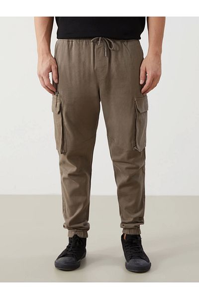 LC Waikiki Ανδρικό παντελόνι Cargo Xside Brown Standard Fit