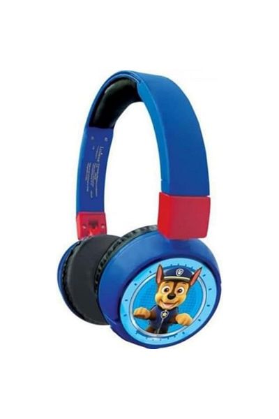LEXIBOOK PAW PATROL 2-in-1 Foldable Kids Headphones | Bluetooth & Wired | Volume Control | Blue/Yellow