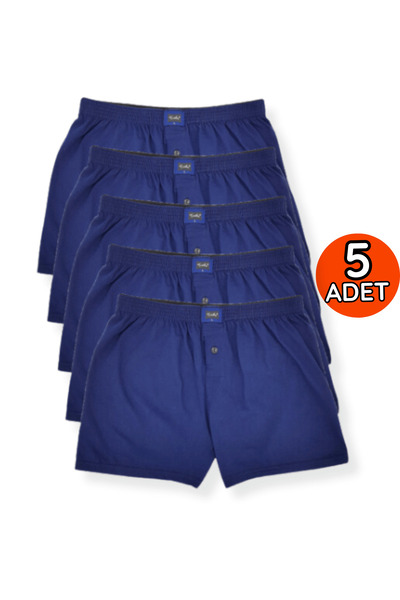 Tutku 0117 Model Boxeri uni din bumbac pieptănat, albastru marin pentru bărba...