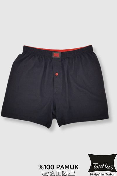 Tutku 0109 Boxer negru pentru bărbați din bumbac pieptănat - 10 bucăți