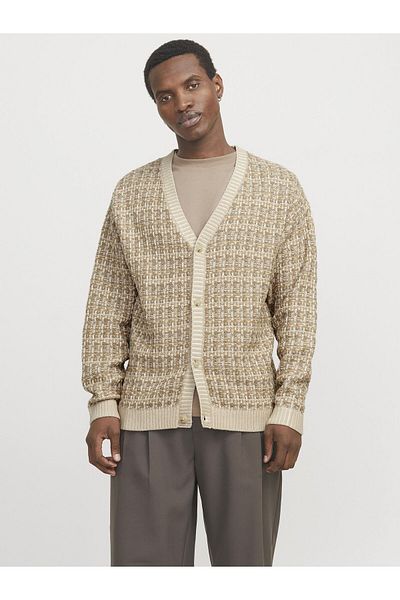 Jack & Jones Premium Strickjacke All Over Print Strickjacke