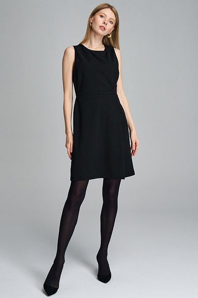 Journey O Neck-Front Wrap Detail, Dress