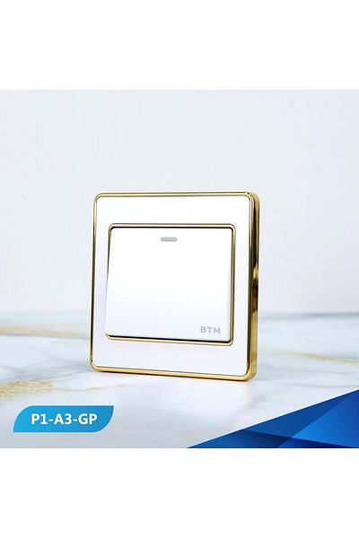 Btm Single switch, Pearl and gold- 3 pieces