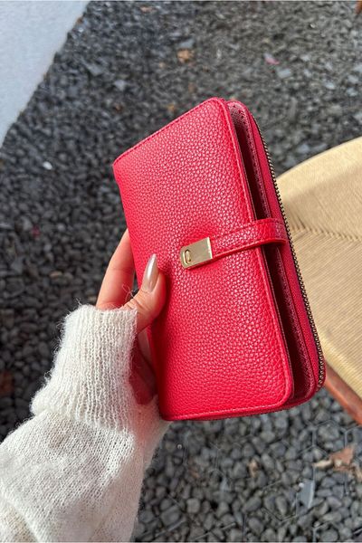 Yuka Atelier Faux Leather Wallet with Phone Compartment