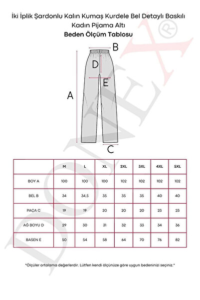 DONEX 3-Pack Cotton Thin Breathable Fabric Ribbon Waist Detail Printed Women's Sleepwear Bottom Pack Without Pockets