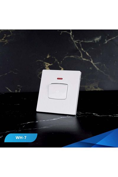 Btm A/C switch 7x7 wooden white piano- 100 pieces