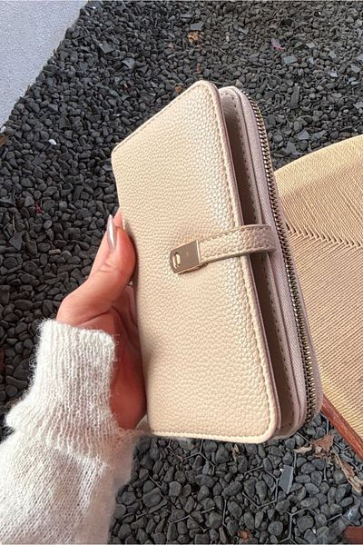 Yuka Atelier Faux Leather Wallet with Phone Compartment