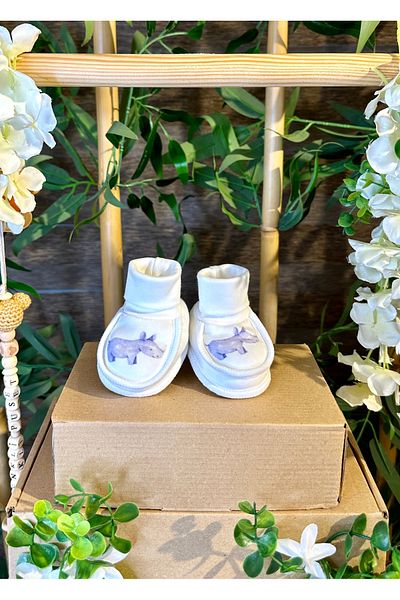 Renkli Puset Newborn Baby Booties - Rhino Model