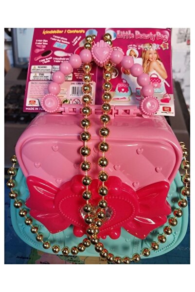 OYUNCAKSAHİLİ Makyaj Çantası Telefon Tarak Ayna Kolye Toka Oyuncak Çantalı Gü...