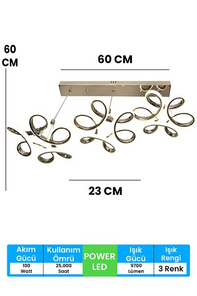 FUZON Orchid Triple 3 Color Controlled Led Chandelier Silver Living Room Chandelier Living Room Chandelier Living Room Chandelier